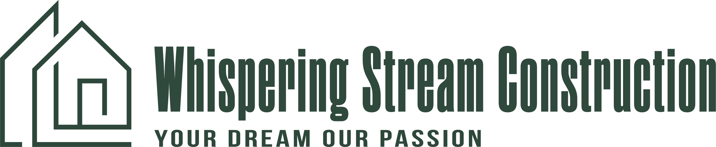 Whispering Stream Construction Logo